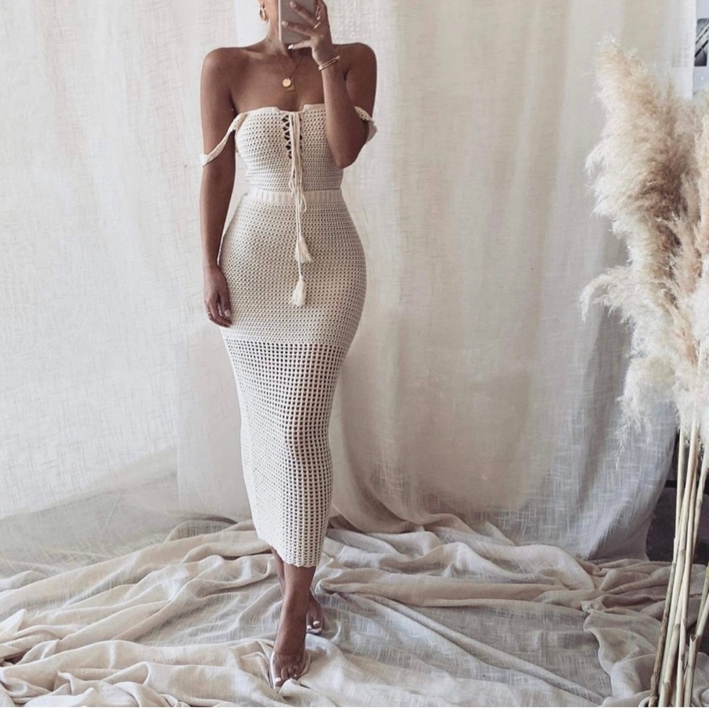 JLUXLABEL CREAM FIRA DRESS